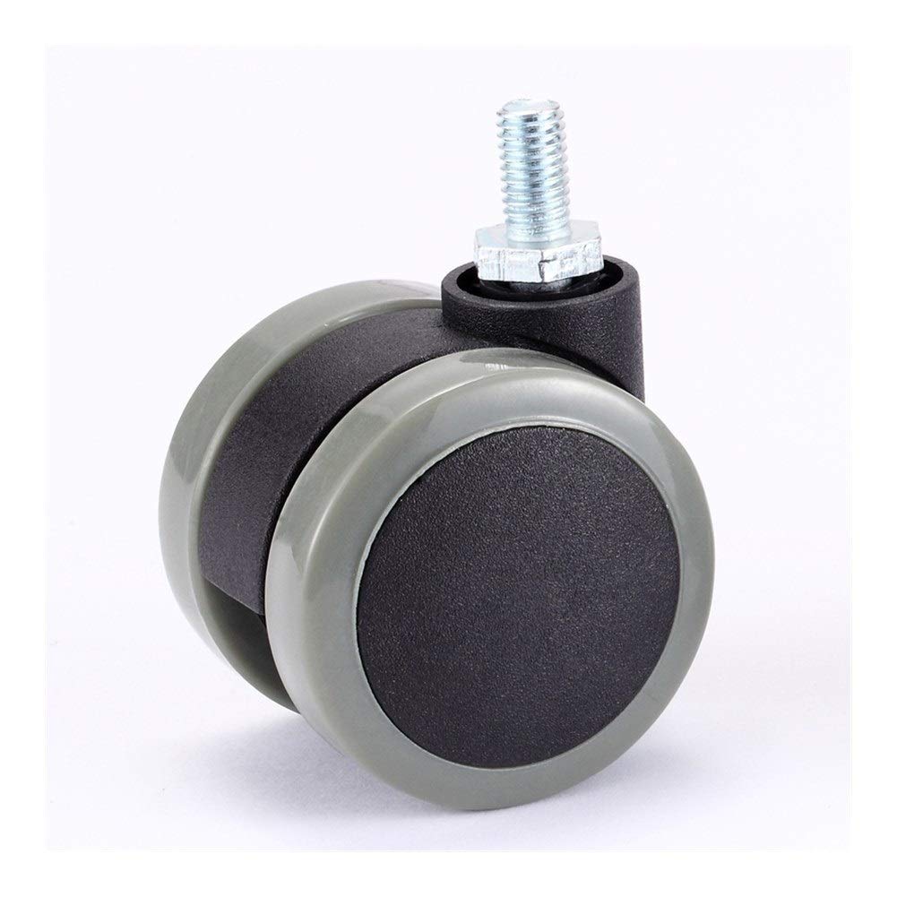 ZHaonan-swivel castor wheels, Heavy Duty 50kg Swivel Castor, Universal Mute Chair Wheel, Caster 2" M8, Replacement Furniture Wheels Rollers Rubber Brake, Strong bearing