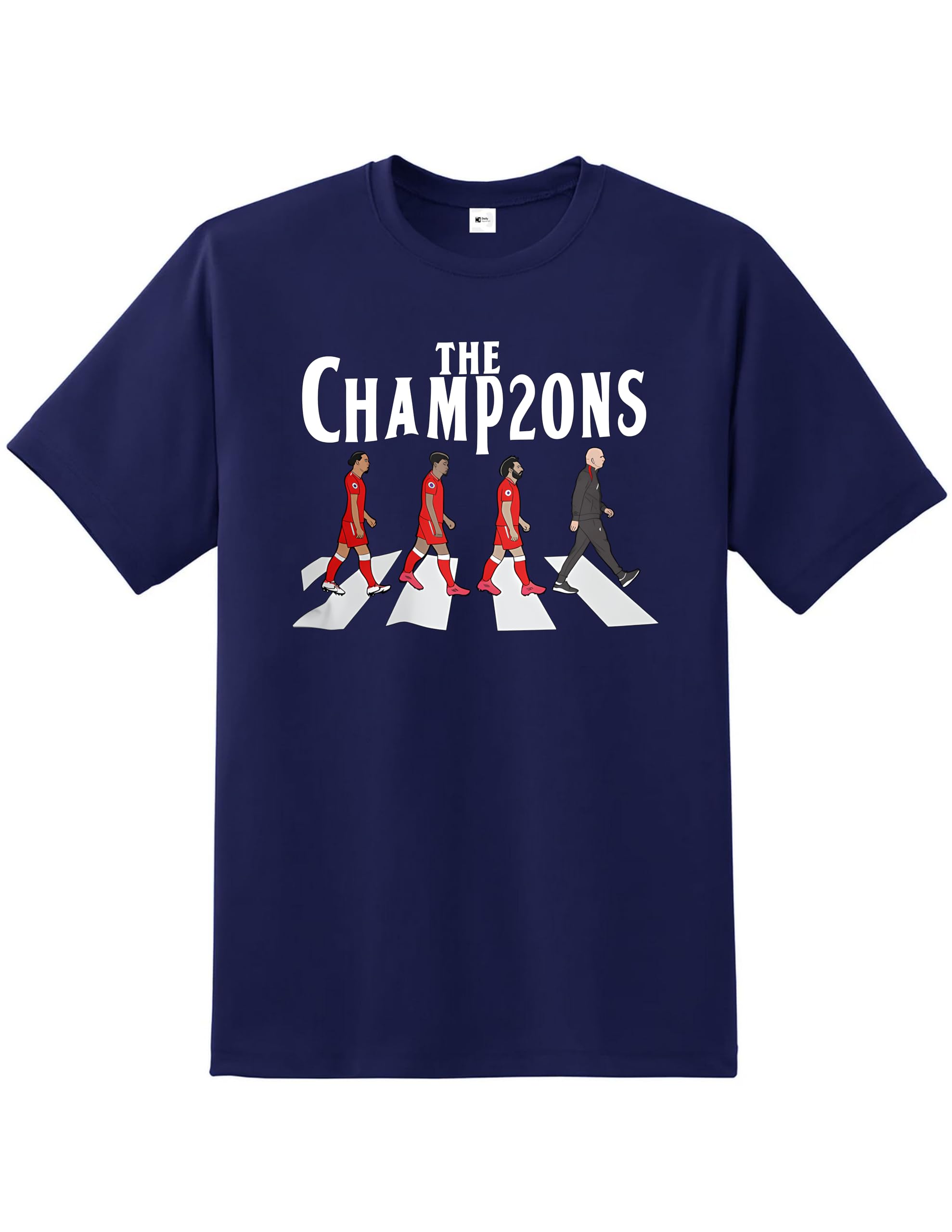 Liverpool Champions T-Shirt – Premier League Winners Celebration Tee for Scousers |Champions Trophy T-Shirt Unisex Fan Top |League Title Winner Football Shirt Match Day Supporters Navy