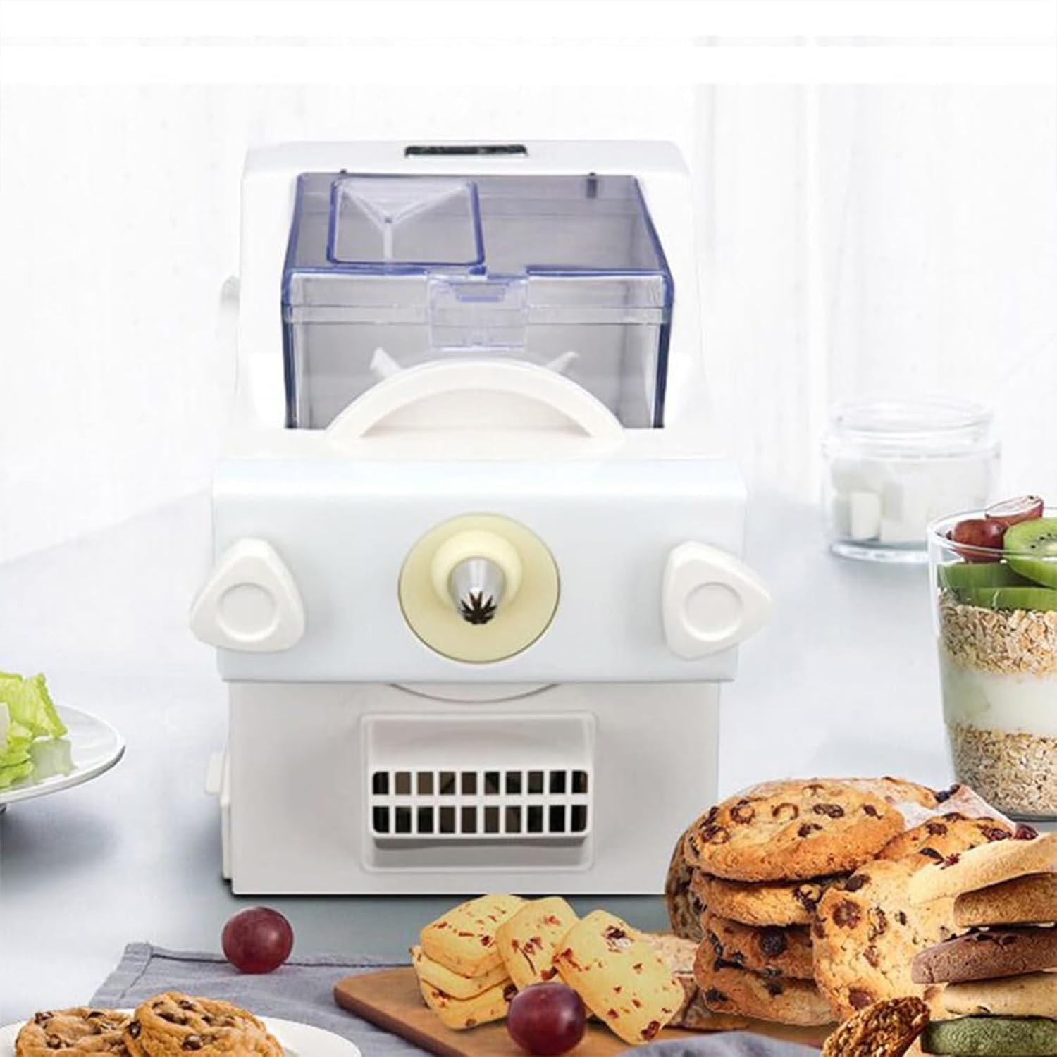 Presse à biscuits électrique 180 W avec 8 buses, haute efficacité 50-60 tr/min, facile à utiliser pour les cuisines et les boulangeries