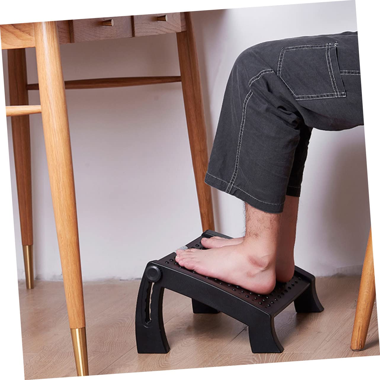 Beavorty verstellbare Rutschfester maniküre aus abs mit stabilem fußstütze oberfläche fußbrett praktische beinauflage als für fußpflege Salon zuhause pediküre
