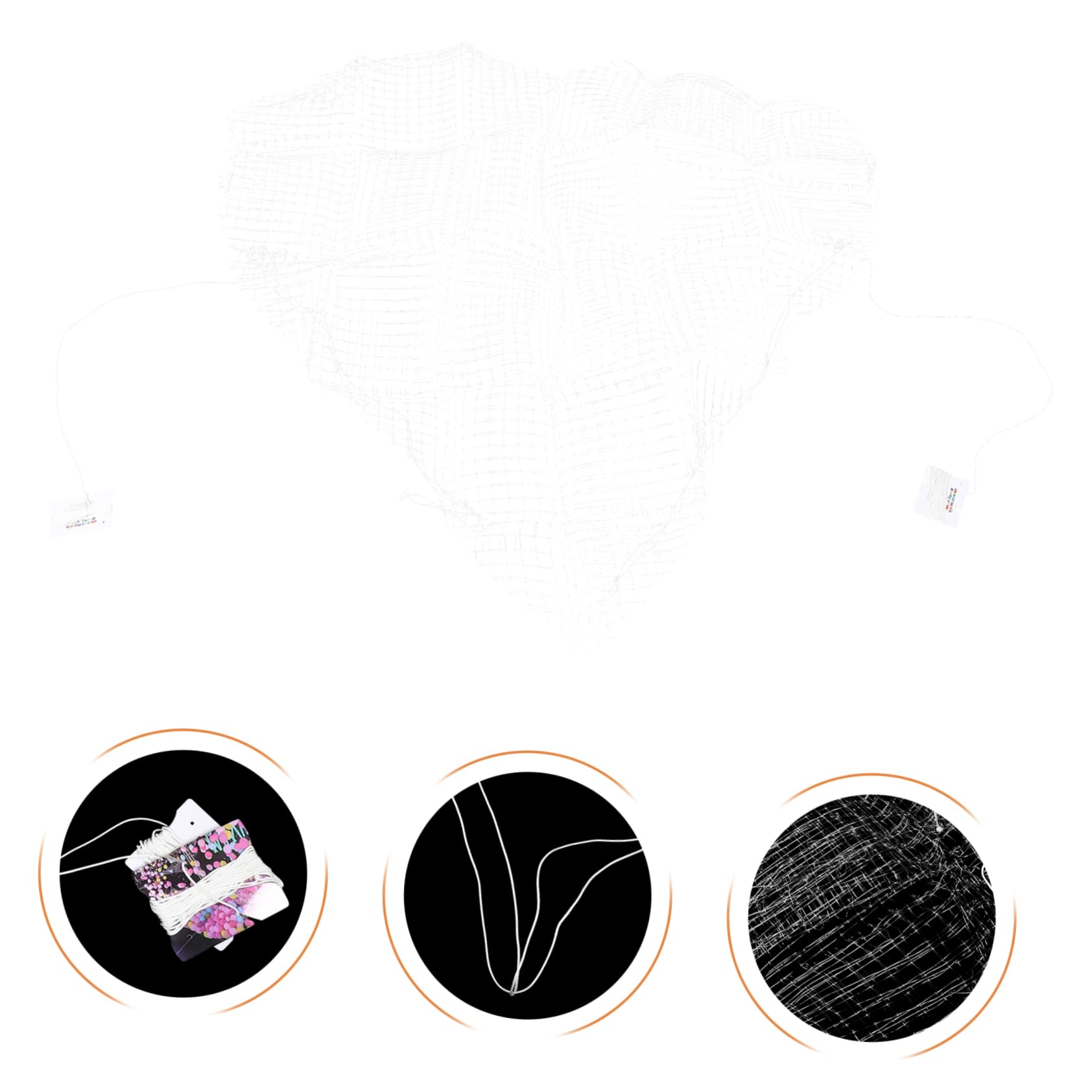 Rete per Palloncini a Cuore Bianca in Pp 51 Pollici per Eventi | Matrimoni e Proposte, Decorativa, Stile Romantico, Aggiunge Senso di Cerimonia, Mesh Ampia