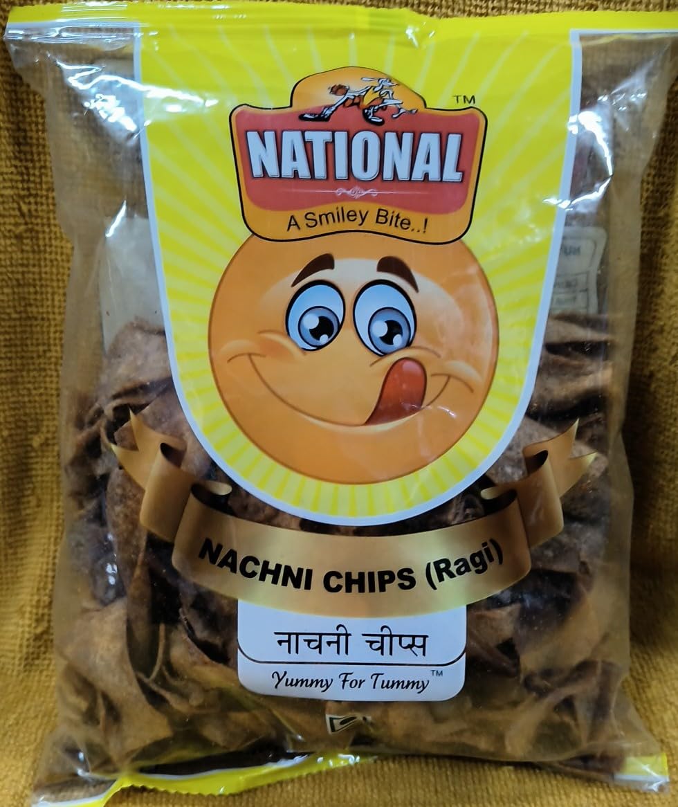 NATIONAL-A Smiley Bite Nachni Chips Real Fried & Rosted Crunchiest & Tastiest Snacks Flavored Sharp Chips (Pack Of 5) (B0DH2J5WJH) Amazon Price History, Amazon Price Tracker