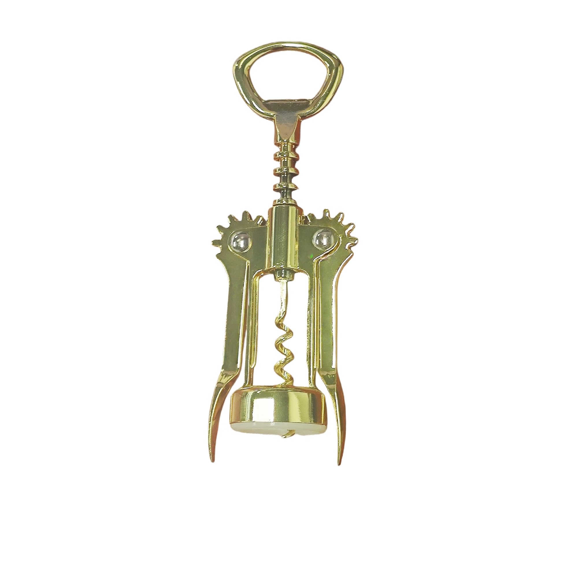 Cavatappi alato autocentrante in rame e oro bicolore, apribottiglie per vino, bracci a leva, in acciaio inox, 1 pezzo