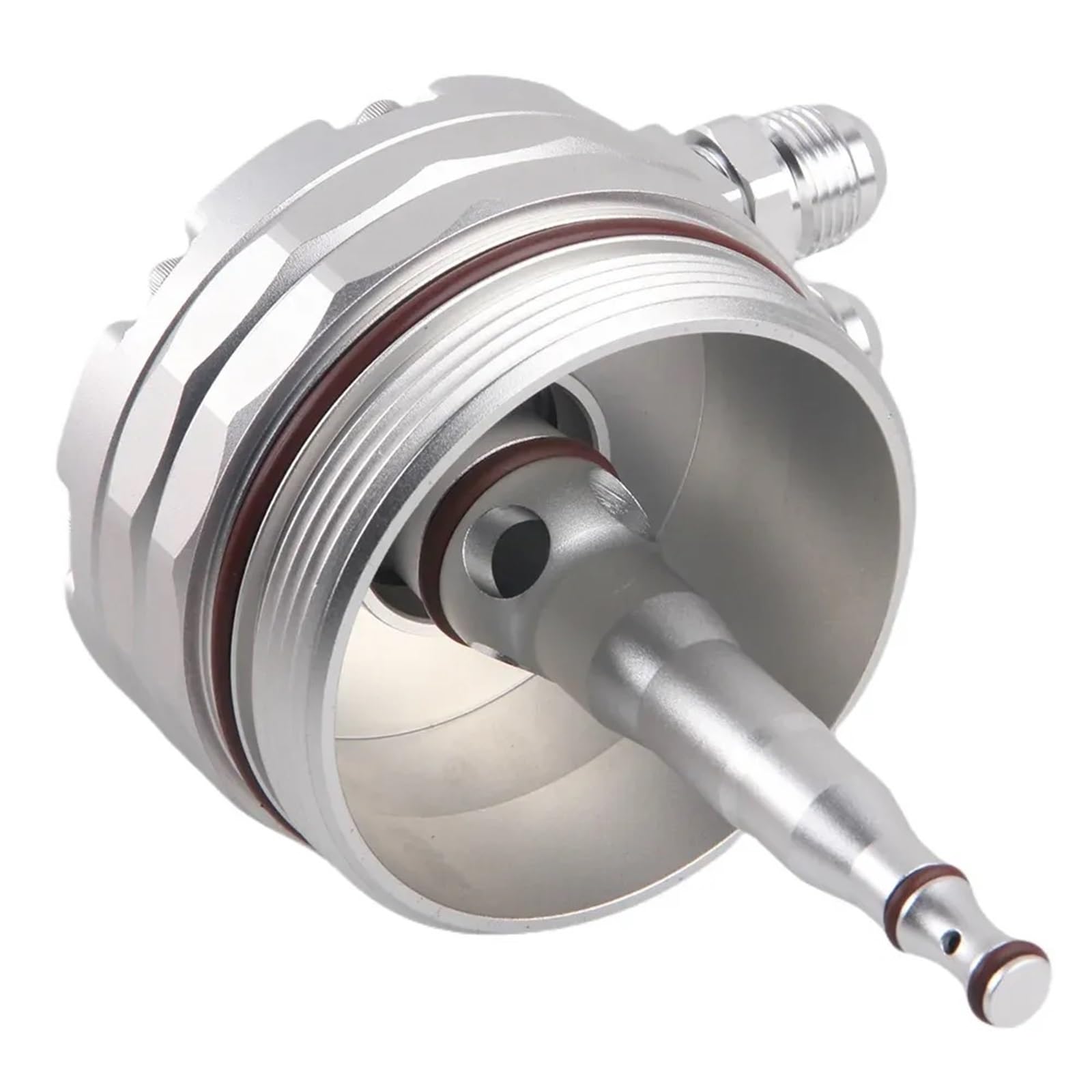 Radiador refrigeración del Motor Ajuste para BMW E46 E36 E39 E60 E61 323i 328i 325i 330i 525i 528i 530i M52 M54 Adaptador de Enfriador de Aceite de Motor(Red)