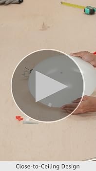 Nuvo SF77/823 Round Close to Ceiling Fixture, White 12