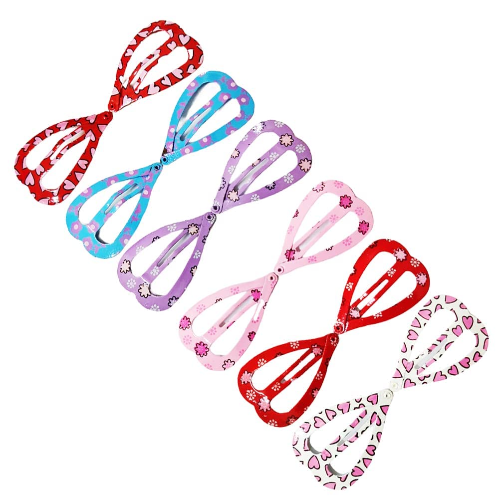Lumber Women and Girls Printed Heart Shape Hairpins Tic Tac Hair Clips Hair Styling Clips Snap Hair Accessories Multicolor 6 Pair (B0BN8F9M1F) Amazon Price History, Amazon Price Tracker