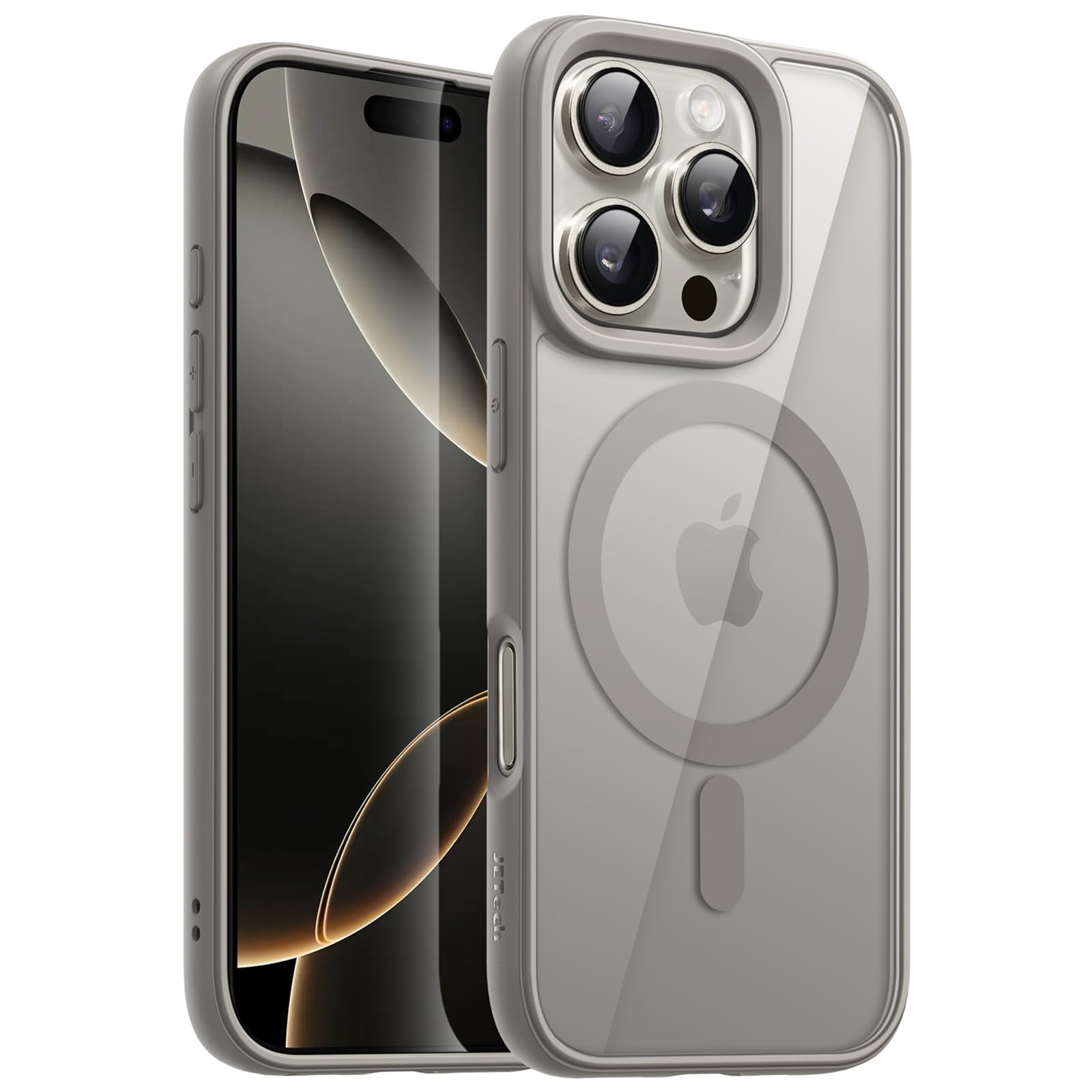 Custodia Magnetica Per IPhone Pro 6,3 Pollici, Con Pellicola Vetro Temperato 9h Retro