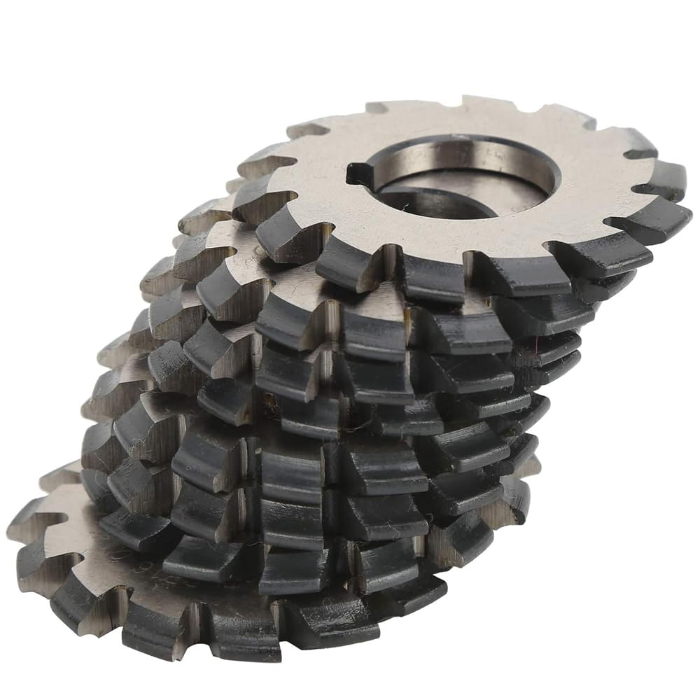 Hochgeschwindigkeitsstahl-Fräser, M0,5 x 16 mm, gerader Zahnradfräser, HSS-Fräser in Scheibenform, für Industriebedarf, Fräser, 8 Stück