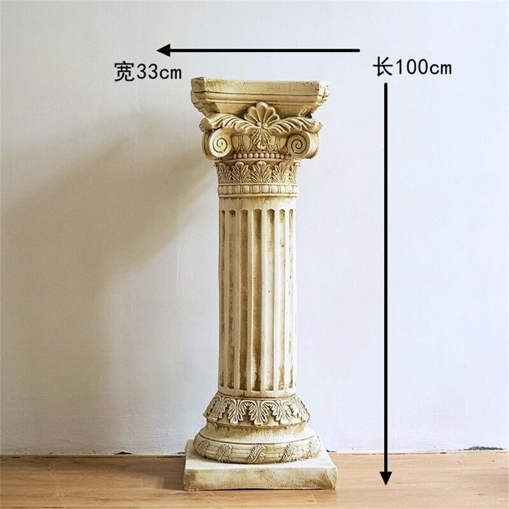 Piedistalli espositivi Colonna decorativa in stile retrò europeo, antica colonna romana, base for espositore da giardino creativa for statue, piante o vasi