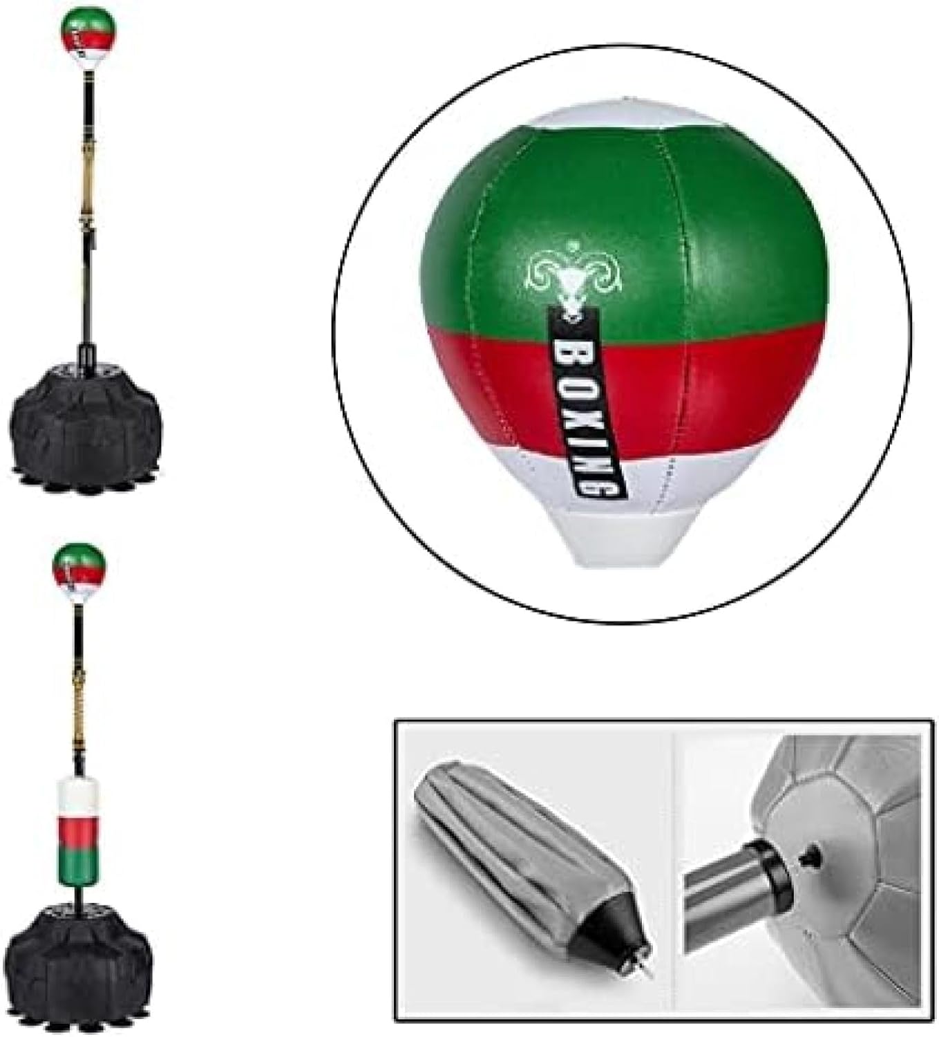 Volu Speed Ball Speed Bags Inflatable Ball Head - Reflex Ball Cobra Bag - Independent Boxing Ball Speed Bag Accessories, Free Included,Green,22 * 18cm,Hilarious123