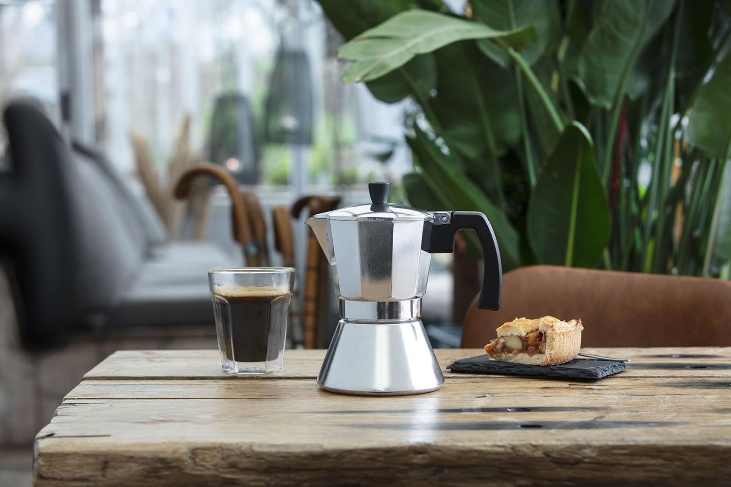 Leopold Vienna Espressokocher Tivoli 6 Tassen induktionsgeeignet aluminium