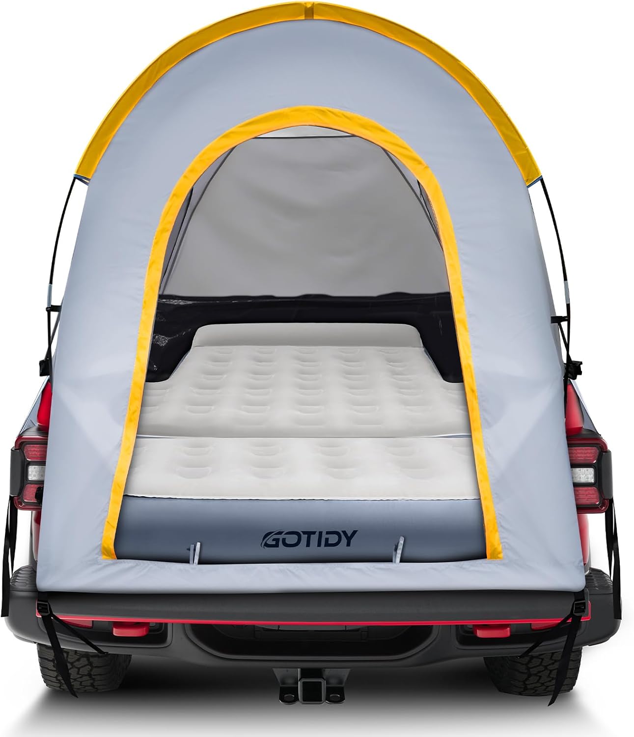 Pickup Truck Bed Camping Tent with Truck Bed Air Mattress 5ft-5.5ft,