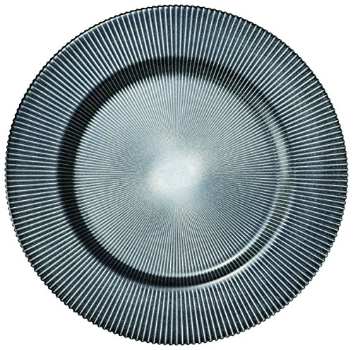 Plato cargador Eclat MT-EL-100 34 cm plateado miniatura 1
