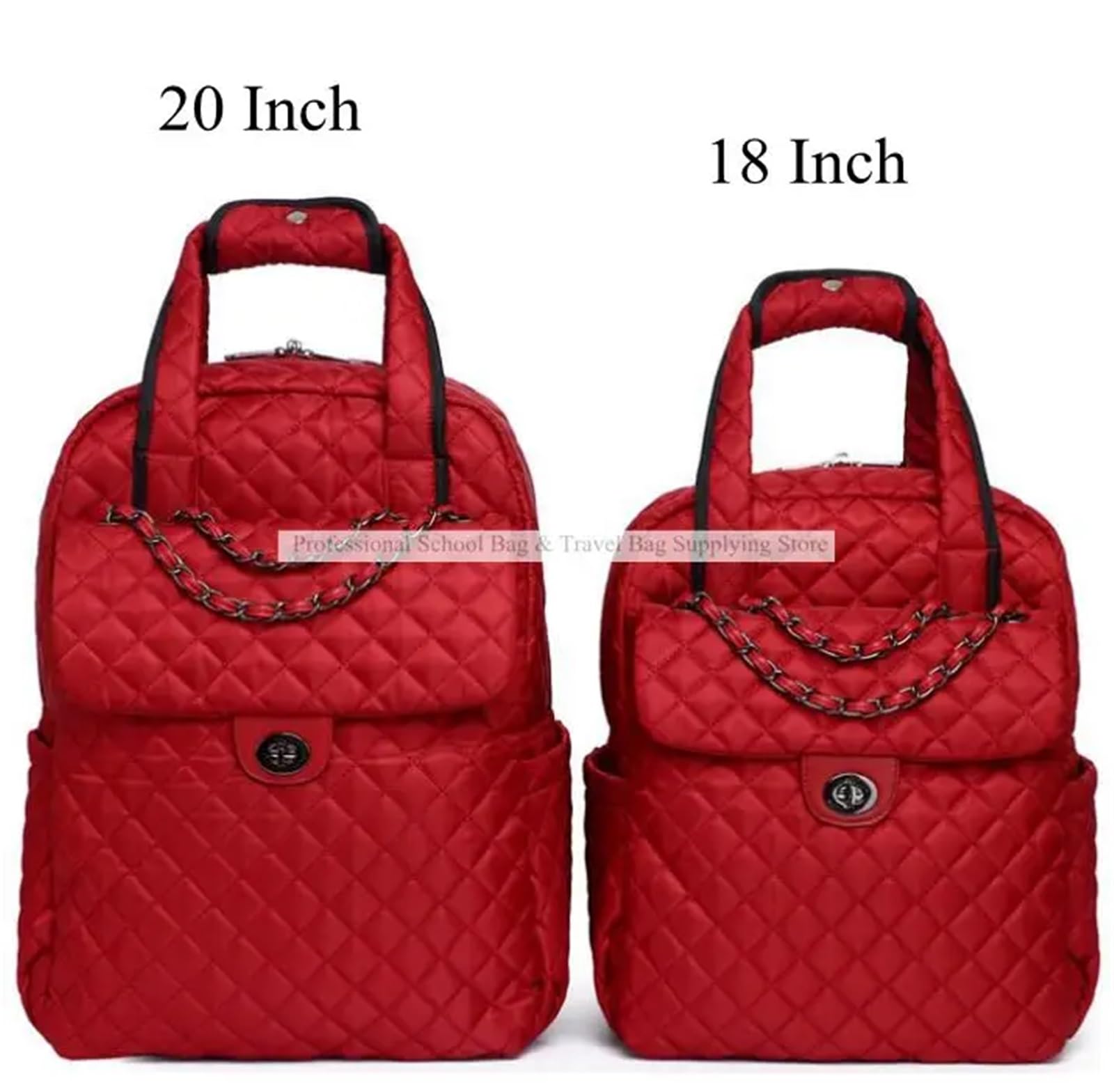 Bolsa De Viaje con Ruedas Bolsa de Equipaje de Mano for Mujer, Bolsas de Viaje con Ruedas, Mochila con Ruedas, Maleta con Ruedas para Viajar(Black 18 Inch)