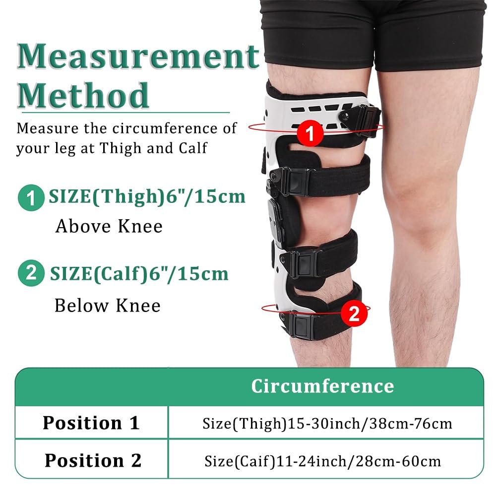 WYWY Rodillera Articulada Ajustable para Artrosis | Rodillera de Descarga Hueso con Hueso, Soporte Medial/Lateral | Universal Izquierda/Derecha | Confort y Soporte Óptimo de la Rodilla(Left)