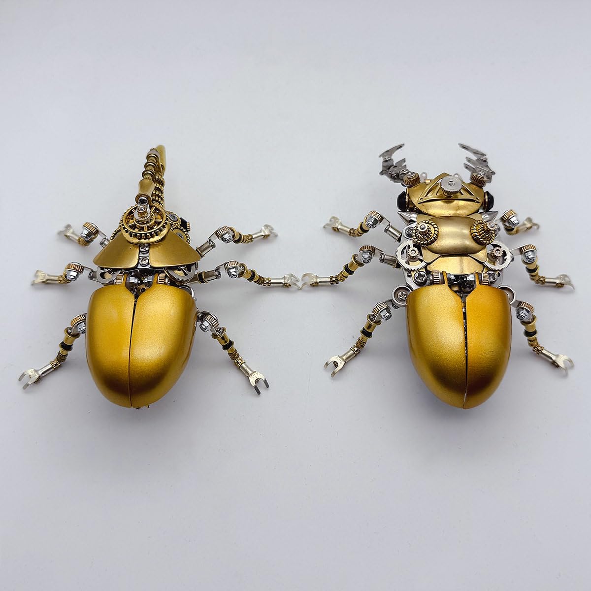 3D Metall Puzzle Insekten, Steampunk Bug Mechanisch Giraffen-Riesenbockkäfer Modellbausatz, DIY Montageblock Puzzle Geschenk Schreibtischdekoration (370 Teile)