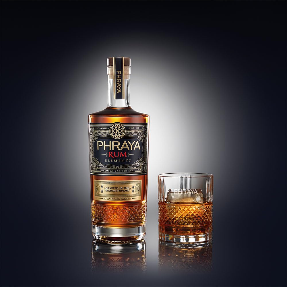 PHRAYA ELEMENTS RUM | Thailand | cremige Süße & sanfte Würze in perfekter Harmonie | Award Winner | Perfekt für Cocktails | 700 ml | 40 % Vol.