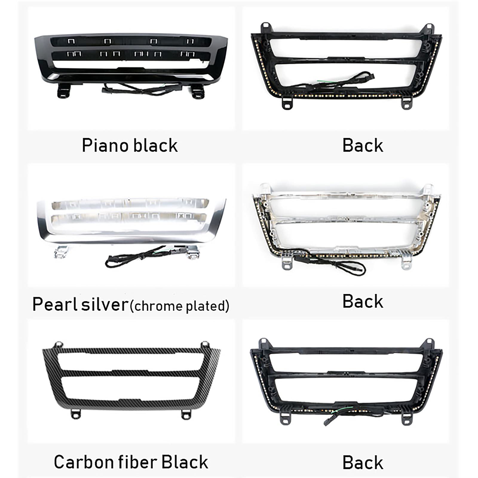 Car Styling Atmosphere Lights Built On Car Stereo Fascia Center Stack For BMW 3 4 Series 316 318 320 325 328 330 335 340 M3 420 425 430 435 440 M4 418