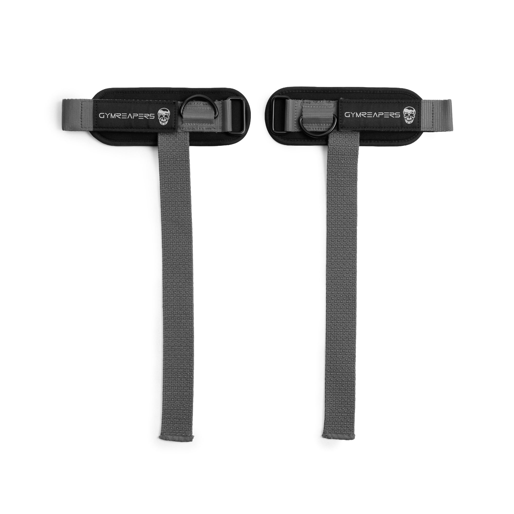 Gymreapers GripLink Weight Lifting Straps with Heavy Duty D-Ring and Non-Slip Silicone Grip Bead, Padded and Adjustable Support for Deadlifts
