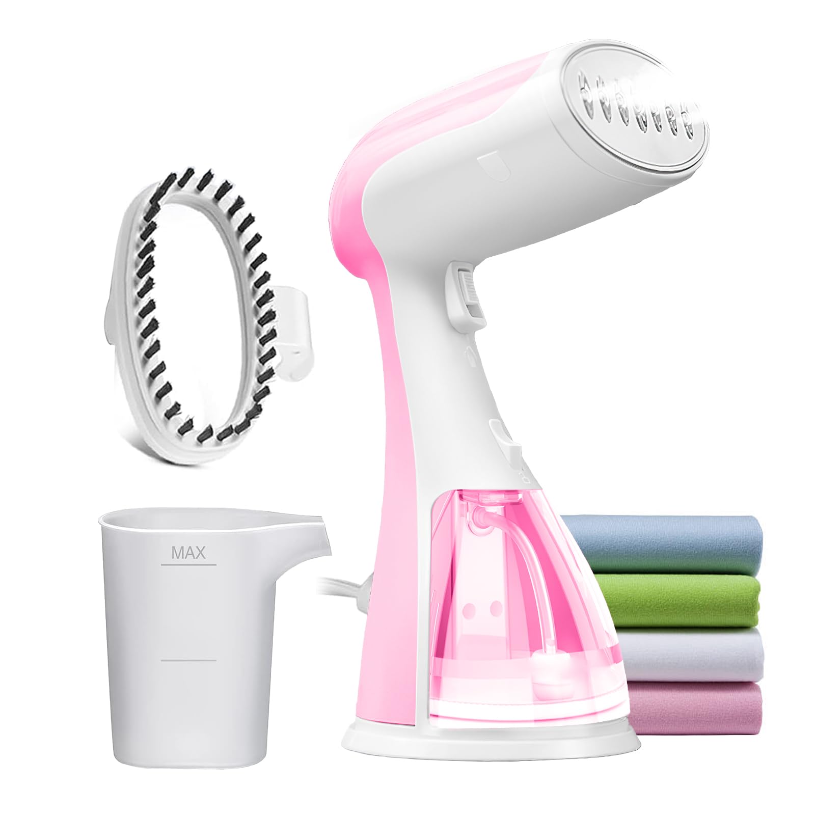 Handheld Travel Steamer for Clothes - 1350W Portable Steamer Hand Held | 15S Heat Up, 300ML Large-Capacity, Clothes Steam Iron Remove Wrinkles with Heat-Resistant Steam, Make Garment Soft & Smooth