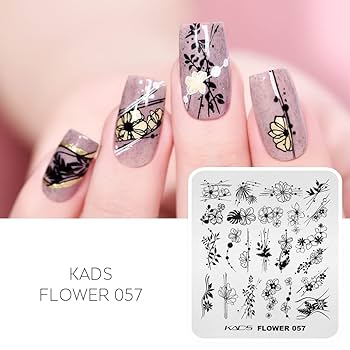 Amazon.co.jp: KADS ネイルアートスタンピングプレート 花/草花