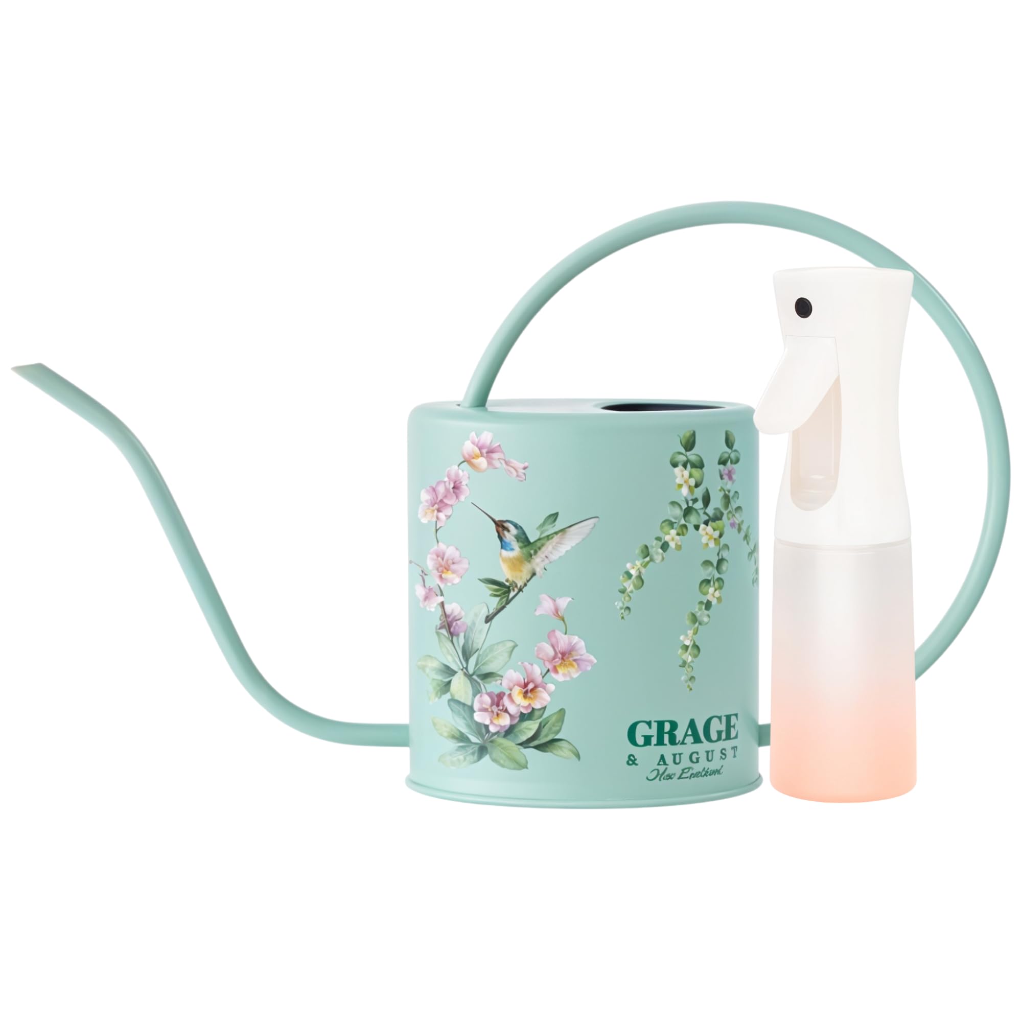 Grace and August Watering Can for Indoor House Plants & Spray Water Mist Bottle