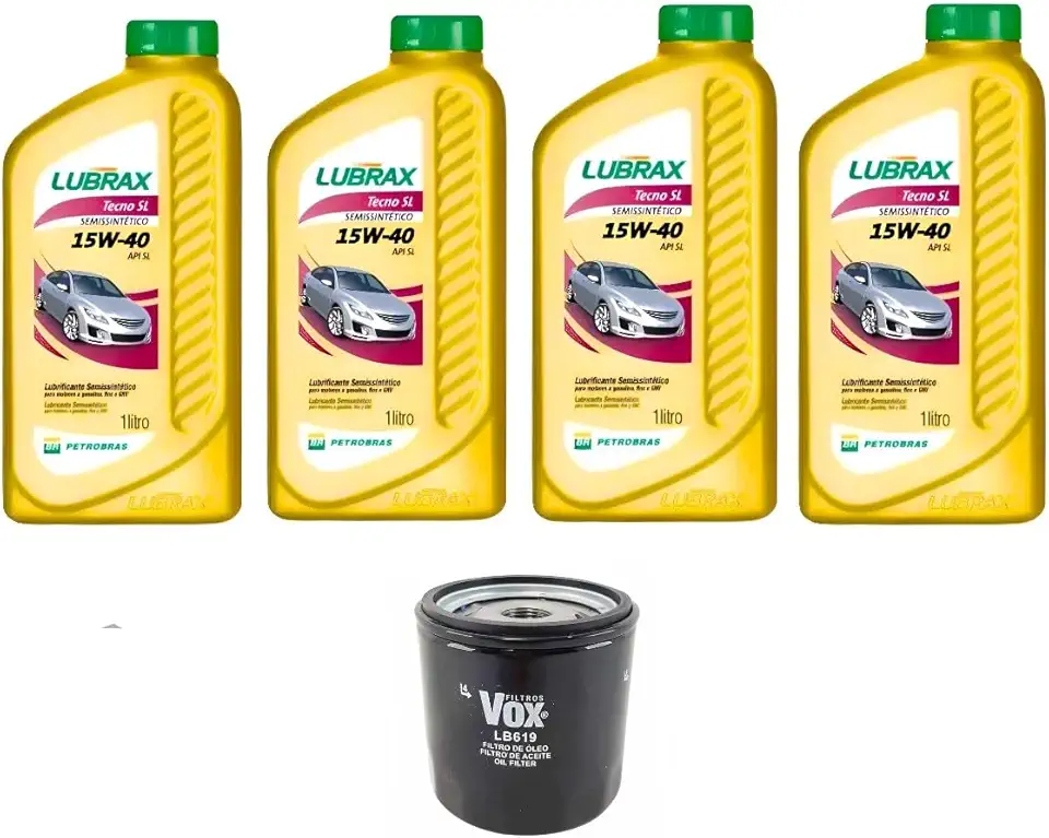 Kit Troca De Óleo 15w40 + Filtro Classic 2003 á 2012 Celta 2007 á 2012 Prisma GI 2006 Á 2012 Corsa 2002 á 2010