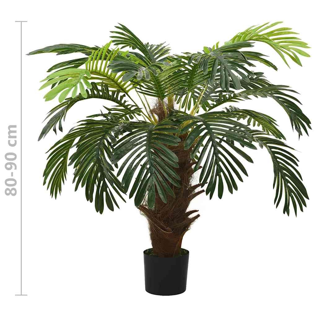 Cycas artificiel avec pot 90 cm vert palmier décoratif