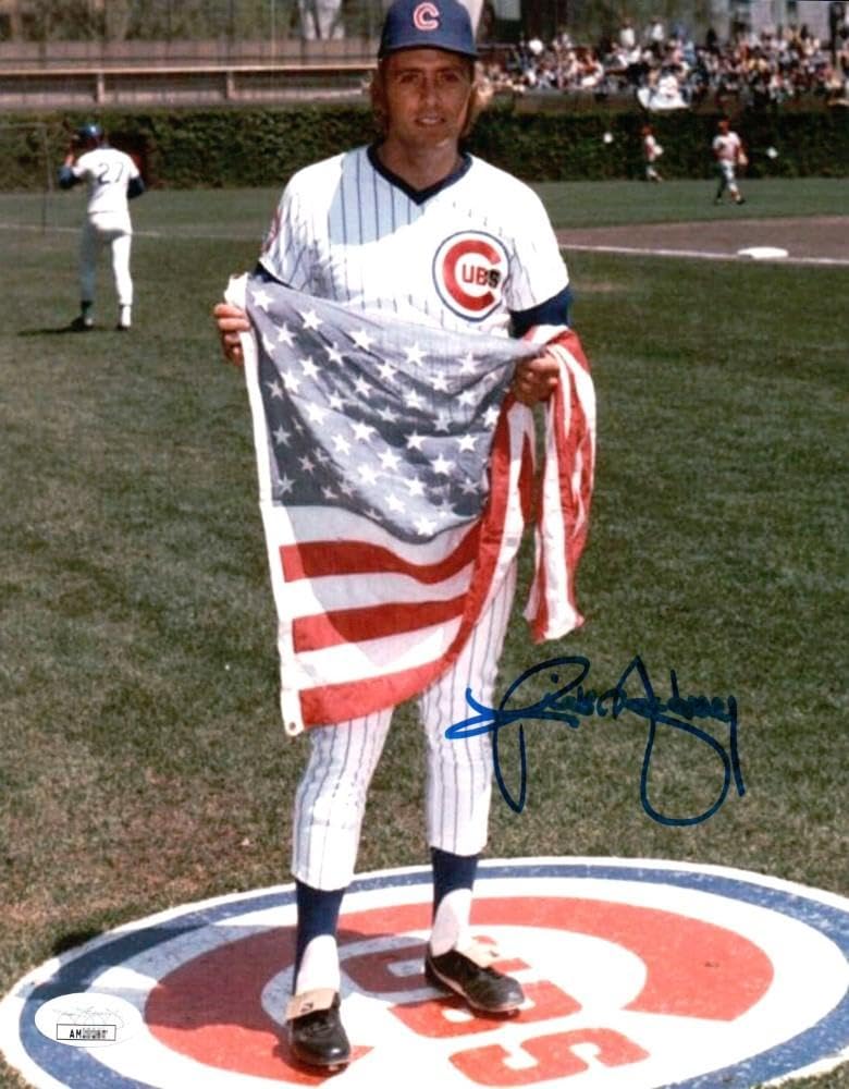 Rick Monday Signed Autographed 8X10 Photo Chicago Cubs Holding