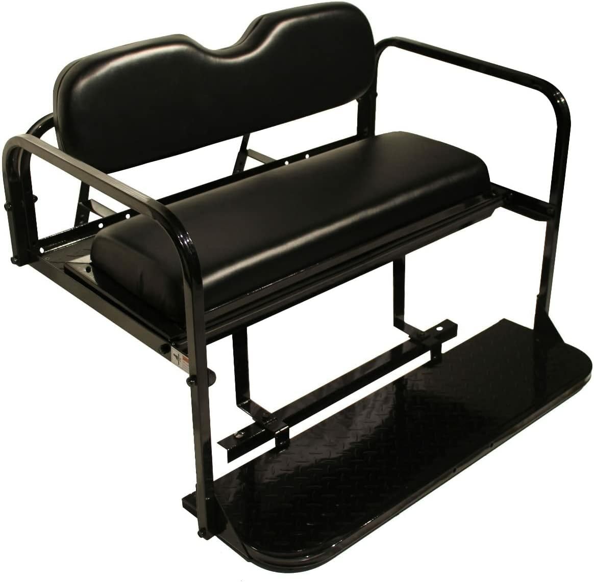 Yamaha G14,G16,G19, G22 Golf Cart Flip Folding Rear Back Seat Kit - Black