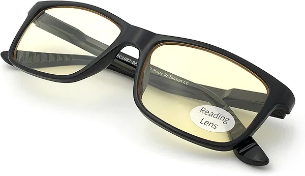 J+S Blue Light Reading Glasses for Women Men | 3 in 1 Readers Block Harmful Blue-Light 100% UVA UVB | 1.0+ to 3.0+ Diopter