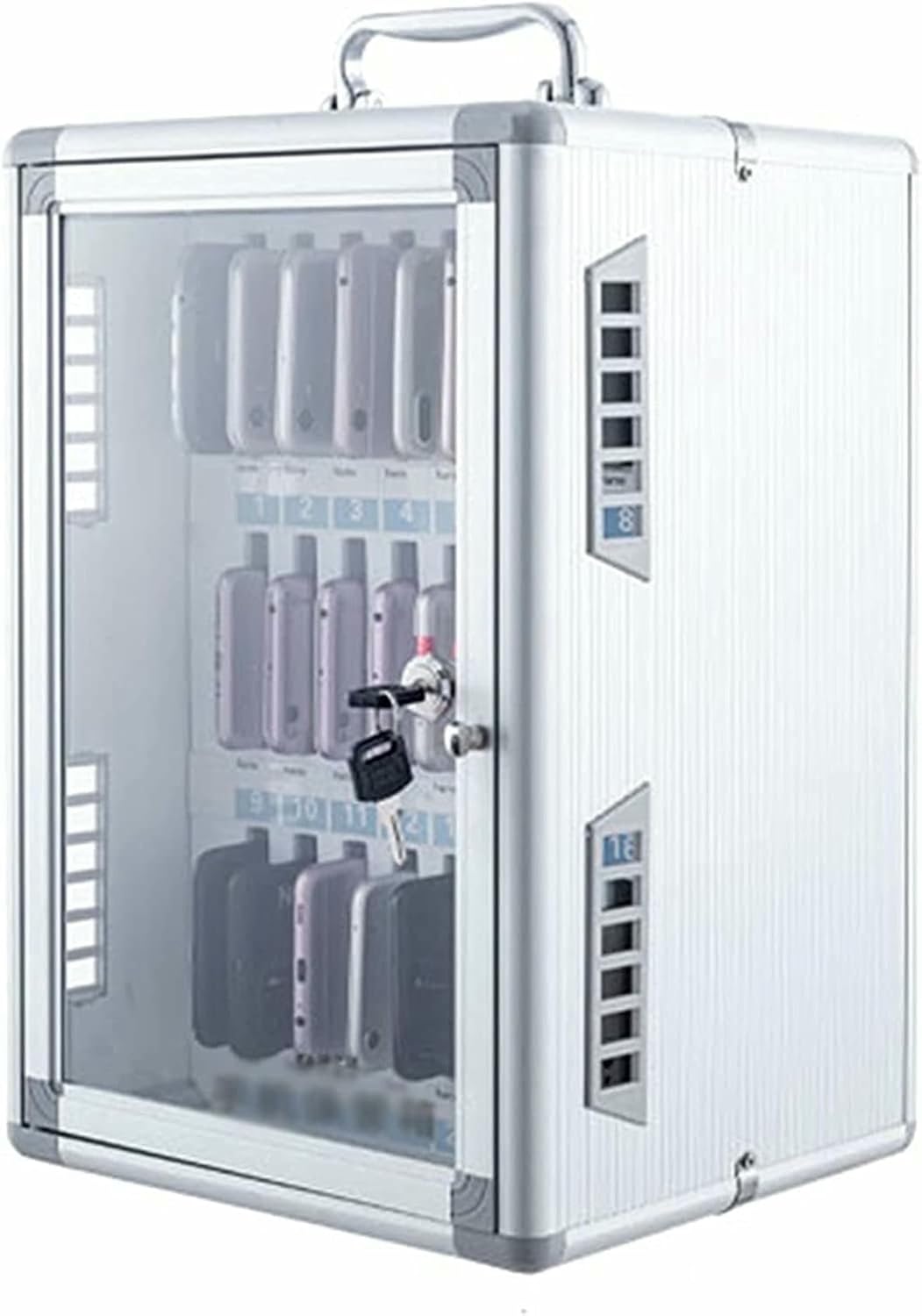 Cell Phone Locker School Cell Phone Safe Deposit Box Wall-Mounted Cell Phone Storage Cabinet Multi-Specification Cell Phone Storage Cabinet Slots~/