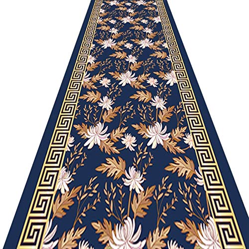 Alfombras de pasillo largo con diseño floral nórdico para dar calidez a la entrada de casa 2
