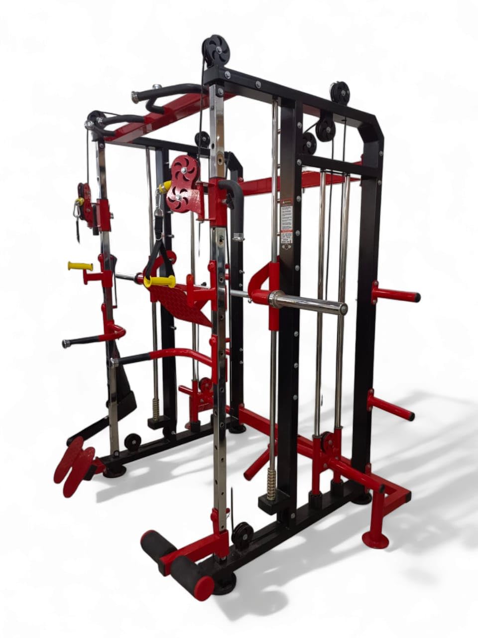 GYM24 EQUIPMENTS Squat Rack with Bench Press and Pull-Up Bar, Multi-Gym Station Gym24 Equipments All in One Home Gym Functional Trainer with Smith Machine (Plate Loaded )-image-45
