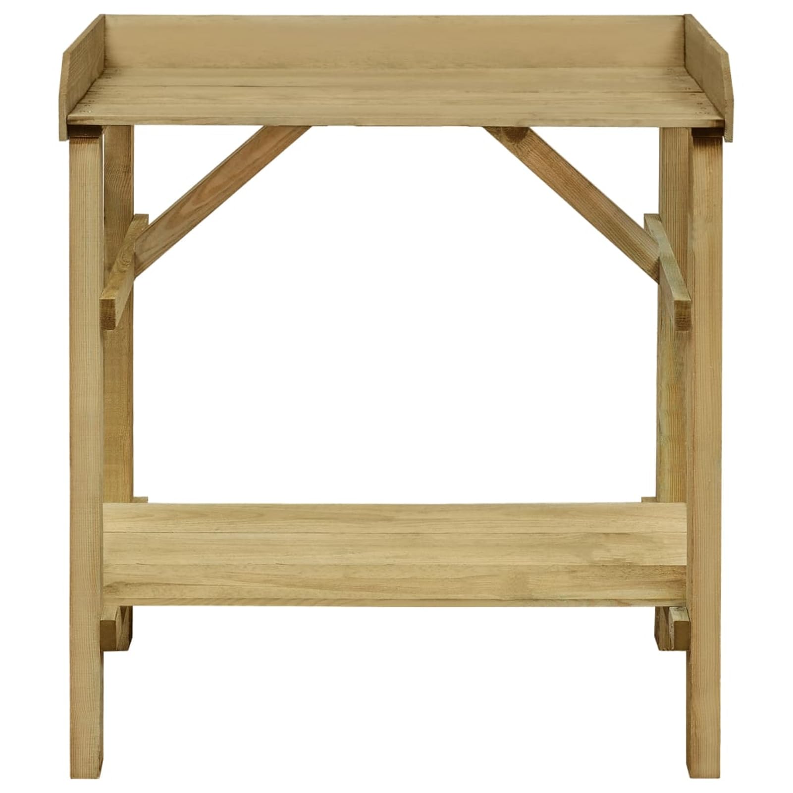 Fasba Mesa Jardinera de Madera Maciza con Estantes para Decoración de Exteriores y Almacenamiento Modelo FCLRZJ-45302ES