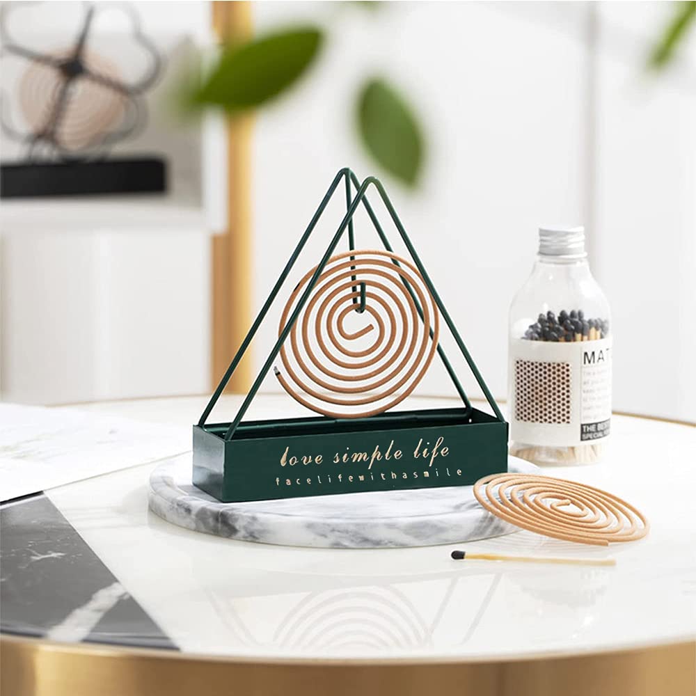 Mückenspirale Halter Aus Metall Mit Deckel & Bürste - Für Haus, Camping & Garten (14 X 7 Cm)