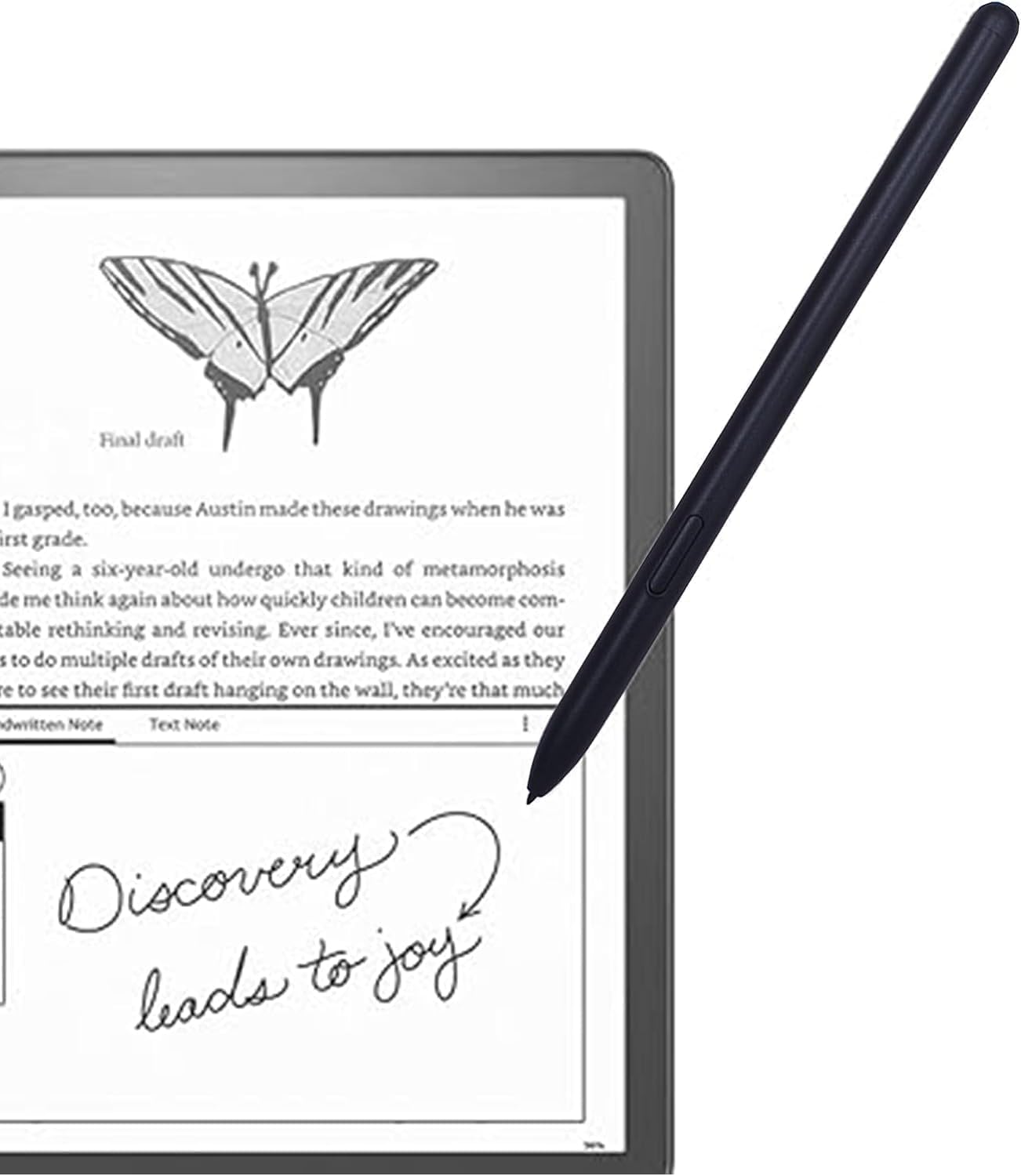 S Pen di Ricambio per Kindle Scribe, Penna Stylus ad Assorbimento Magnetico per Scrittura e Disegno Digitale con la Compatibile Kindle Scribe, Sostituto con Sensibilità a Pressione 4096 (Colore Nero)
