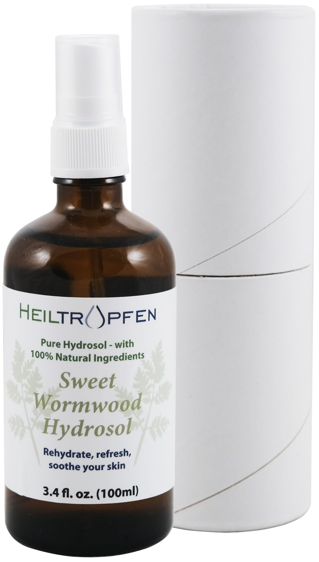 Artemisia Annua Dolce Hydrolat spruzzi spray - 100 ml | Ingredienti naturali al 100% Idrolato | reidratare rinfrescare lenire la pelle | Test di terze parti | Heiltropfen®