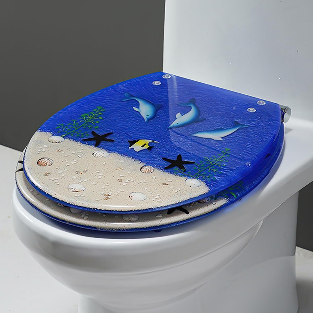 Ldhsjh D Resurable Quiet Closeurable Closeurabledurable Quickdurabledurable Oceandurable Ocean, Adjustable, Lightweight, Portable, User-Friendly, Compact, Ecorative, Resin, Toilet, Seat, Roun, Slow