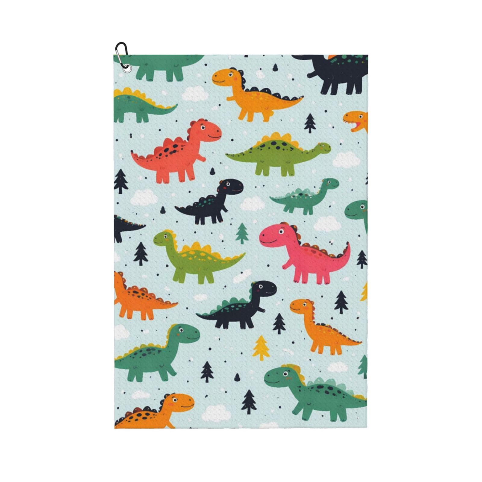 BSDFGSDD Funny Dinosaurs Mint Green Cute Cartoon Golf Towel 24 x 16 inches