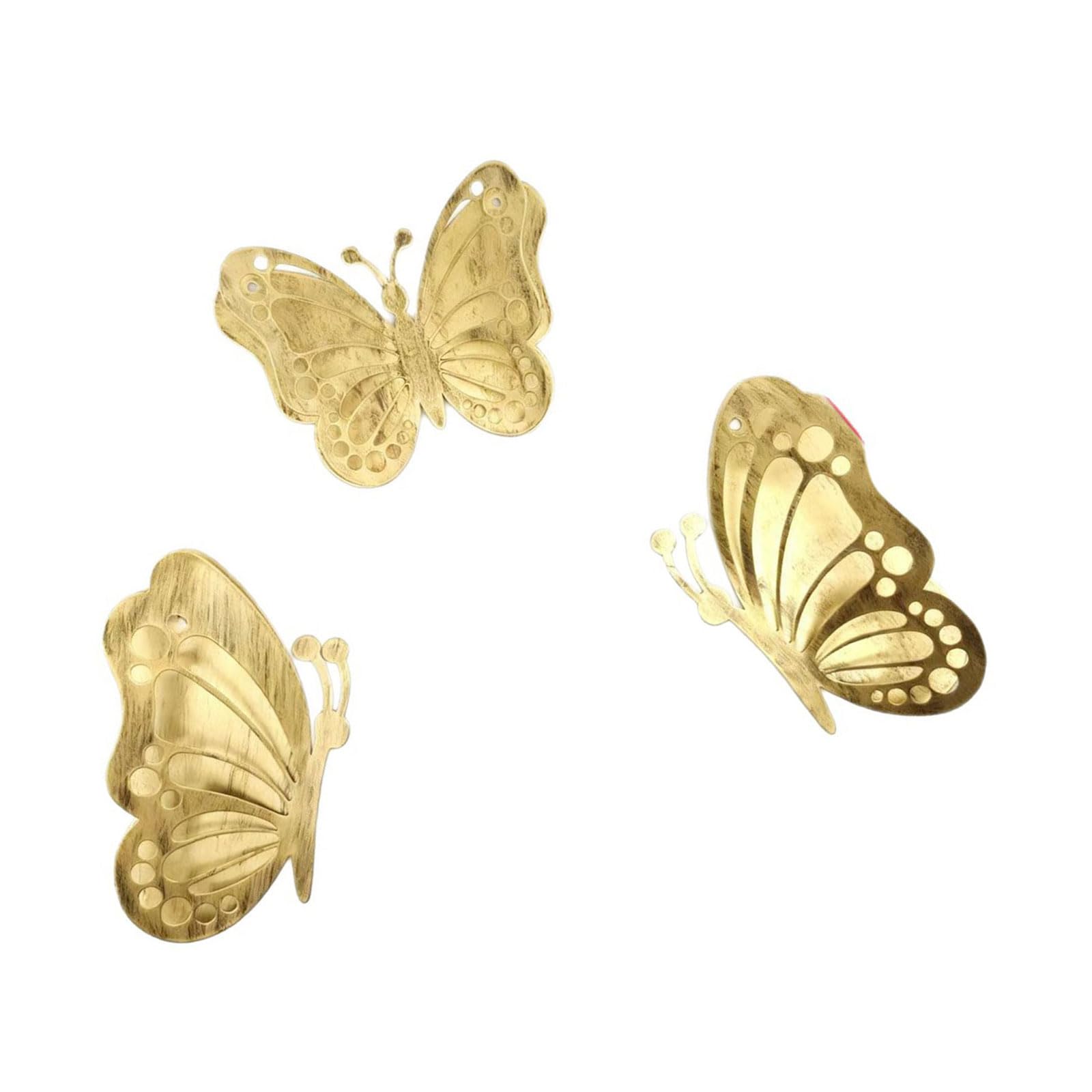 Bbajszx 3Pcs Metal Butterfly Wall Art Decoration for Garden Balcony Outdoor Fence Art Decoration Gift Hanging Ornament Metal Butterflies