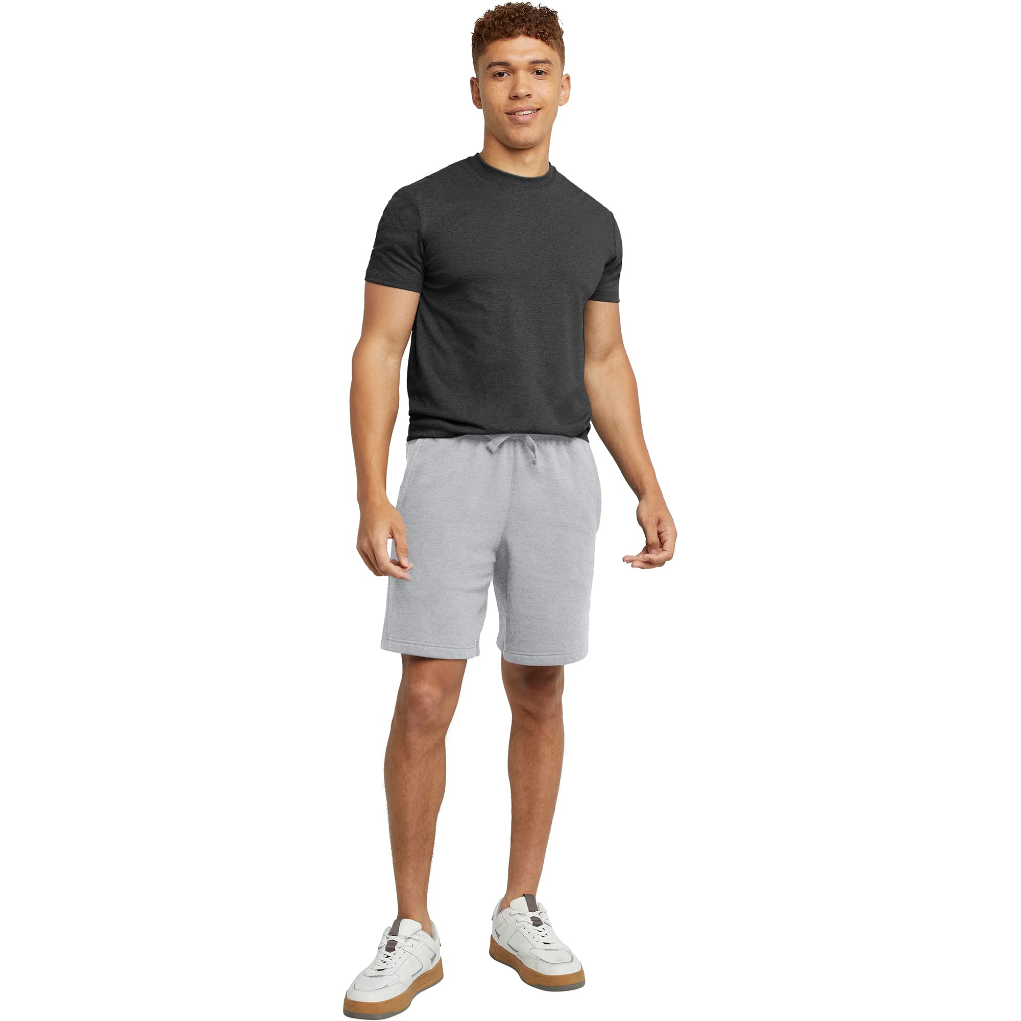 Hanes Oryginalne Szorty Dresowe Z Ciężkiego Polaru Z Kieszeniami, 20,3 Cm - Shorty Mężczyźni