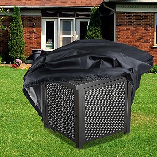Saking Fire Pit Cover,28 inch Firepit Covers Square Gas Fireplace Fire Pit Table Cover for Propane Fire Pit- 28 X 28 inch — view 6