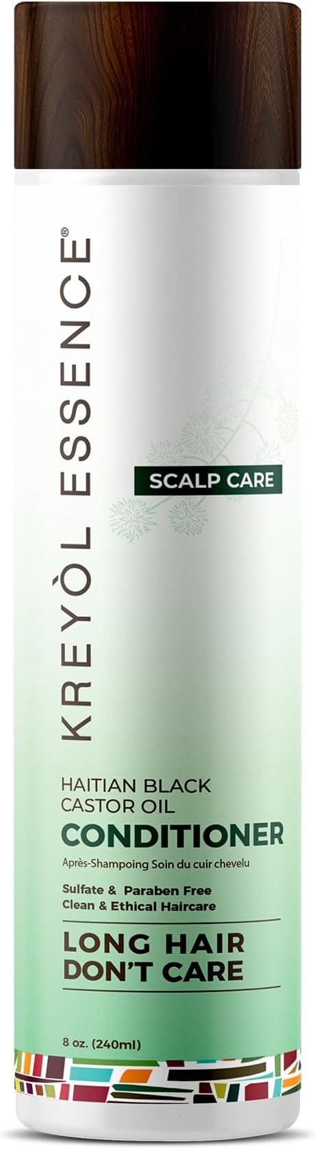 - Kreyol Essence - Scalp Care Conditioner with Haitian Black Castor, Coconut oil and Aloe Vera Oil, 8 Oz