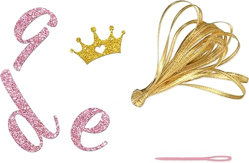 Miniatura 3 de Maicaiffe Cartel Dancing Queen – Decoración de fiesta de cumpleaños de 17 años para niña, decoración de boda, despedida de soltera, purpurina rosa