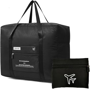 Amazon | 折りたたみ ボストンバッグ 収納ポーチ付 大容量 機内持込