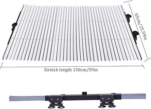 Miniatura 3 de Parasol para automóvil, cortina retráctil para automóvil con protección UV, parasol retráctil para ventana delantera del automóvil para mantener el