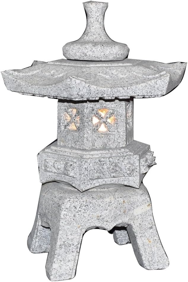 Hand Carved Granite Lantern
