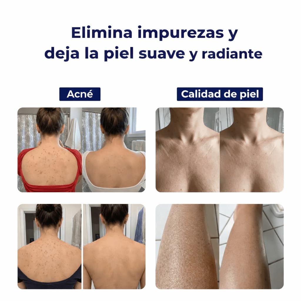 isamundo toalla exfoliante, antibacteriana para ducha con fibras de carbón de bambú y plata natural, toalla exfoliante japonesa suave de secado rápido para espalda cuerpo