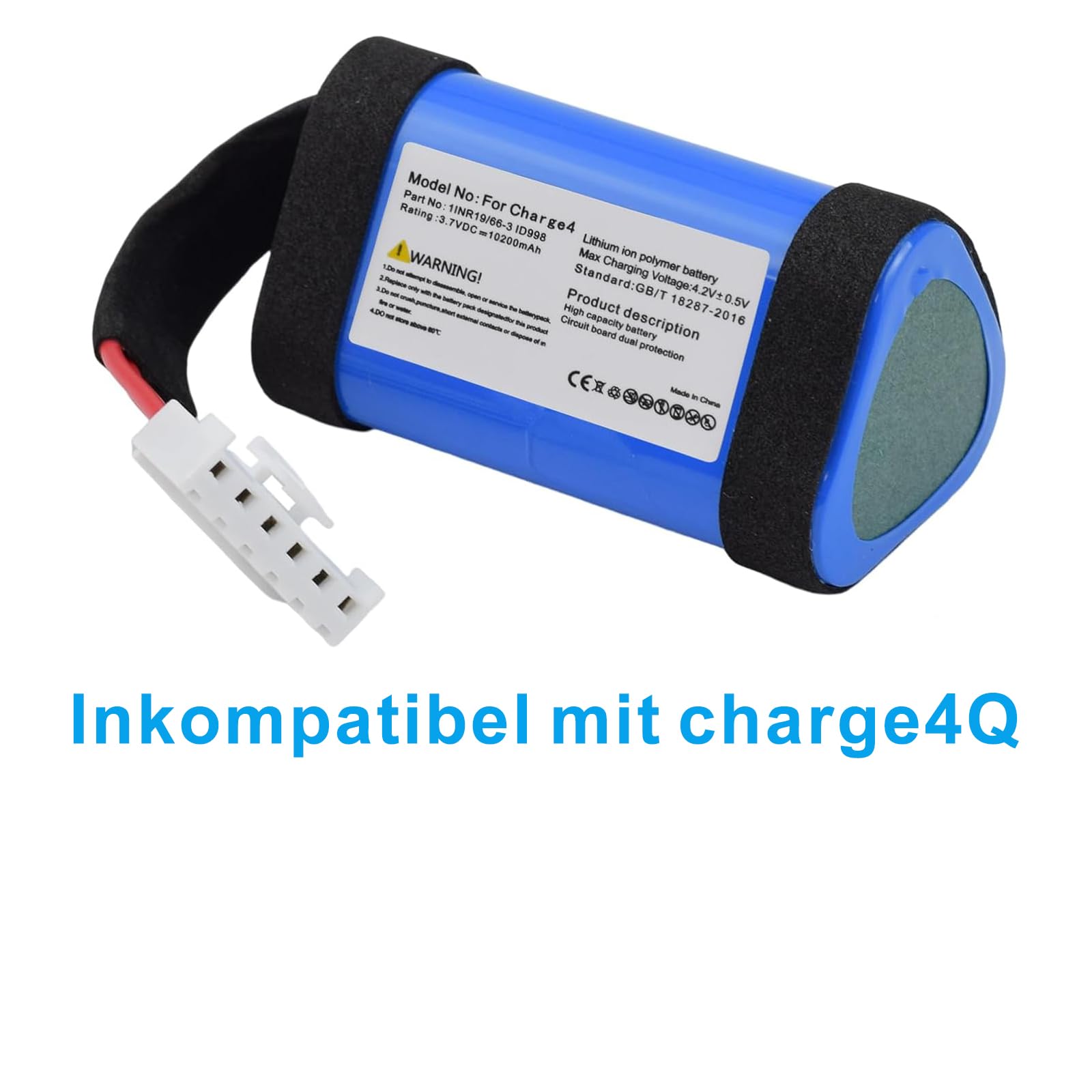 CITYORK Batterie Li-ion 10200 MAh 3.7V Remplacement Pour JBL Charge 4 – Haute Capacité Pour Plus D'Autonomie Musicale